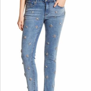 Philosophy Embellished bling western Jeans Rhinestone